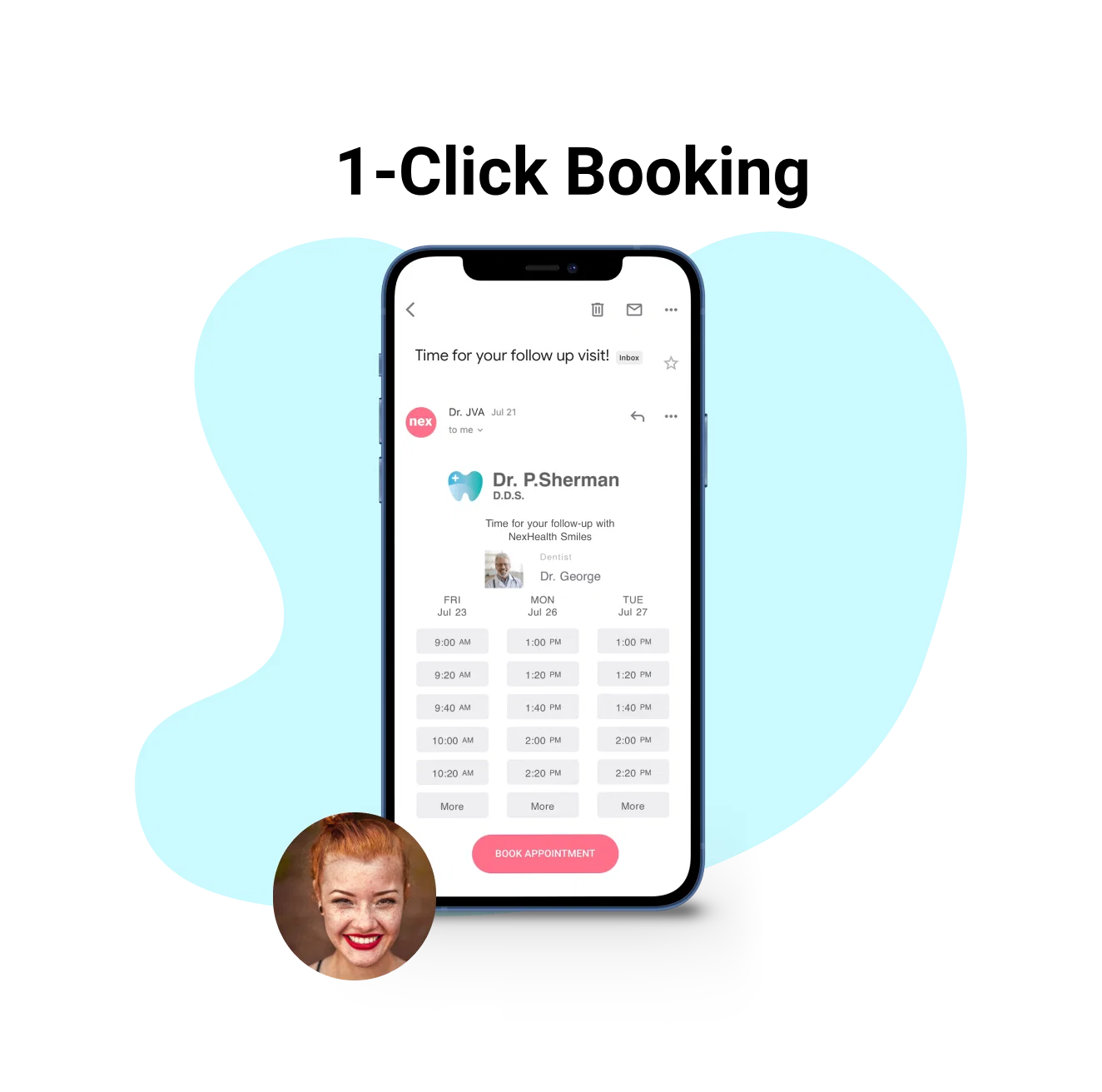 1 click booking video icon